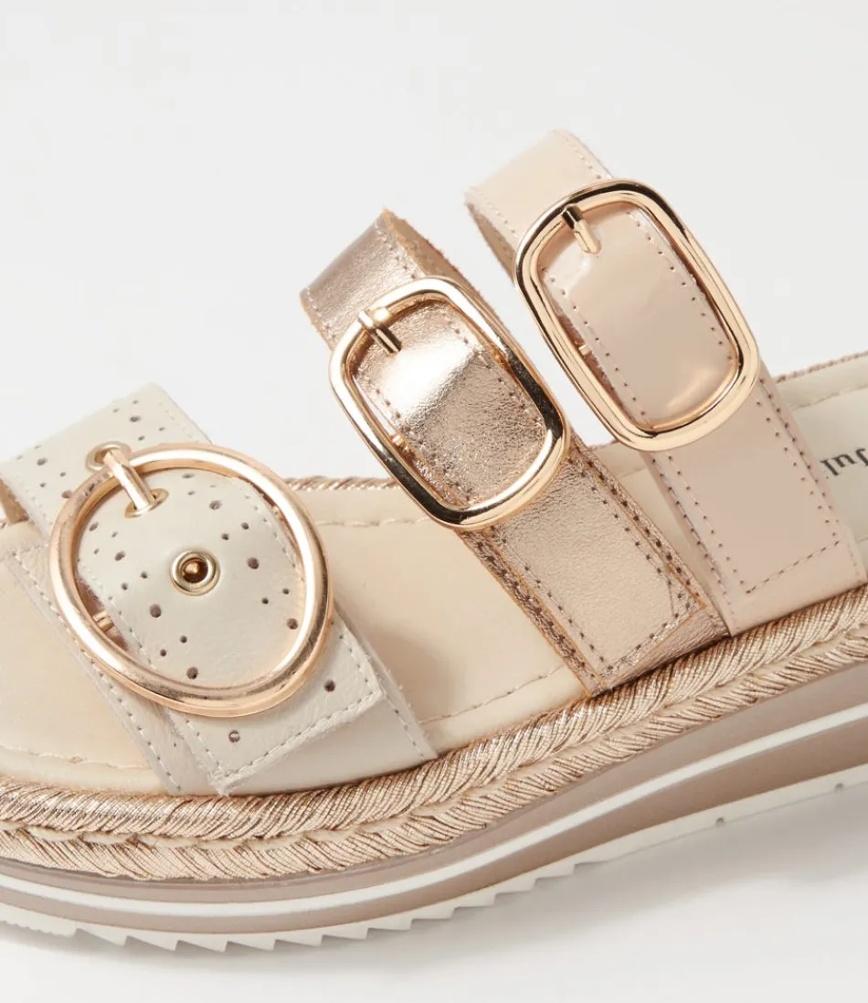 Espadrilles Femmes DJANGO & JULIETTE - Sandales Tressées Confortables en Tonalités Amandes et Multicolores (Collection Abbas)