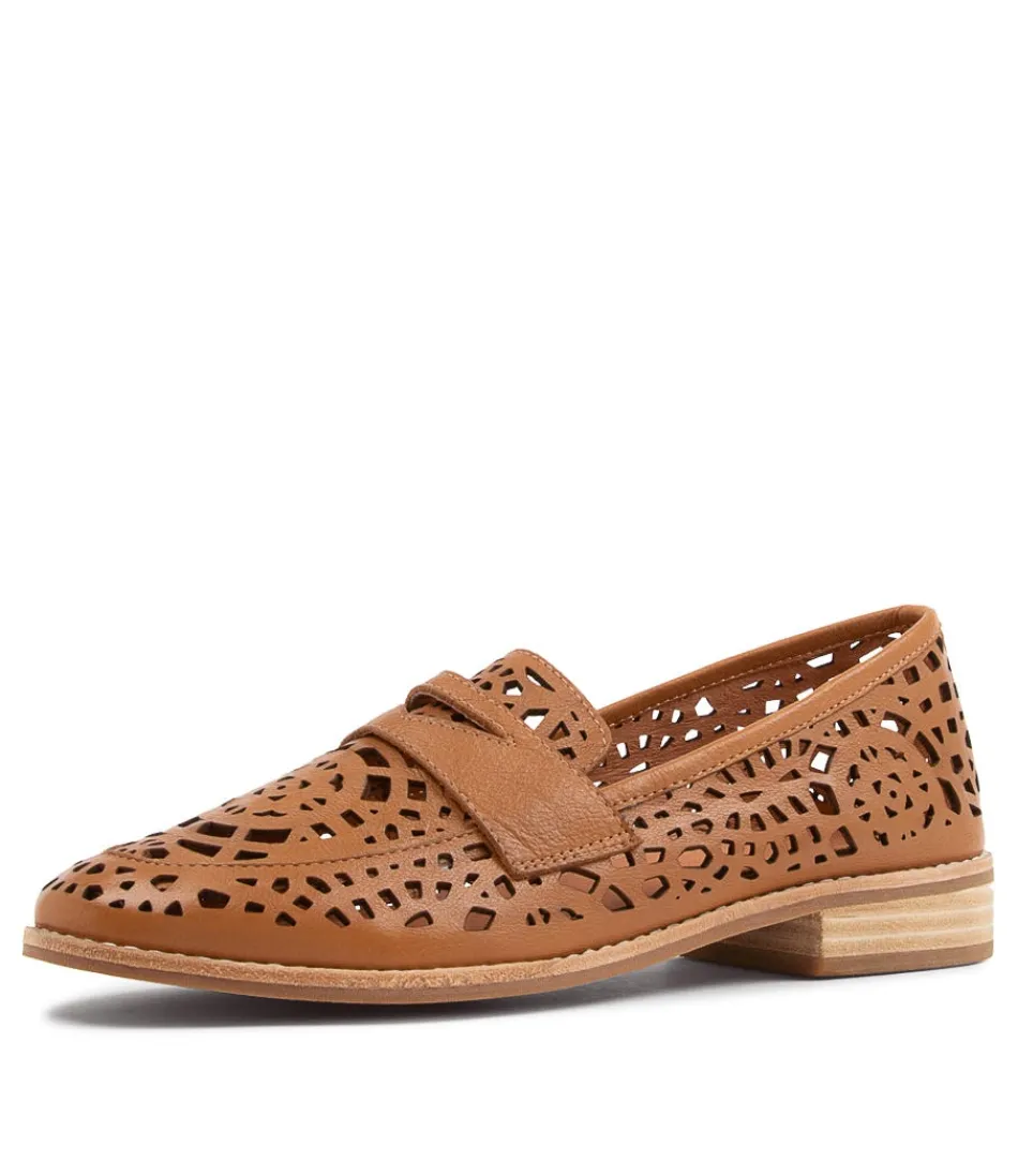 Mocassins Femme Django & Juliette - Modèle Addah en Cuir Caramel Souple
