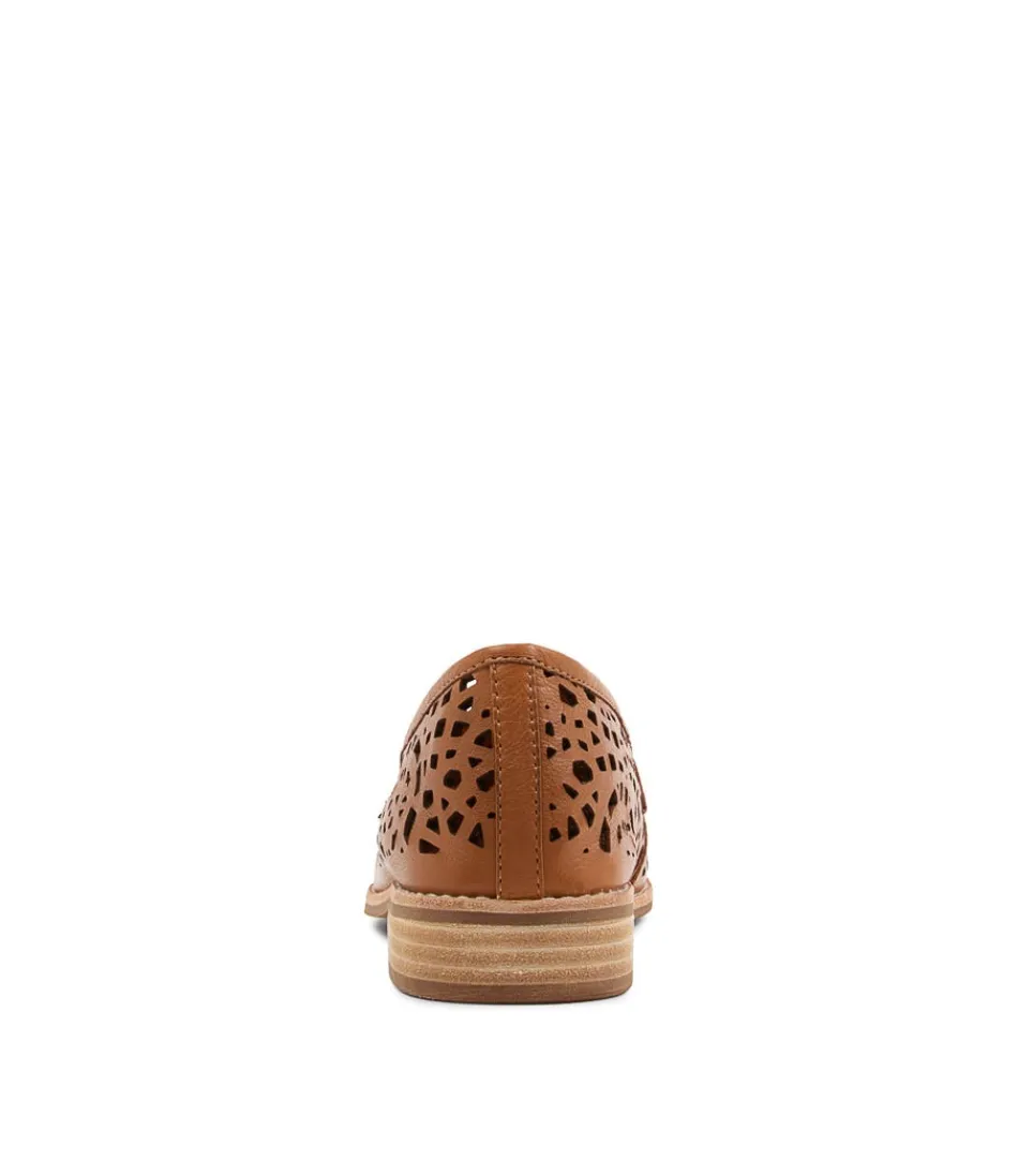 Mocassins Femme Django & Juliette - Modèle Addah en Cuir Caramel Souple