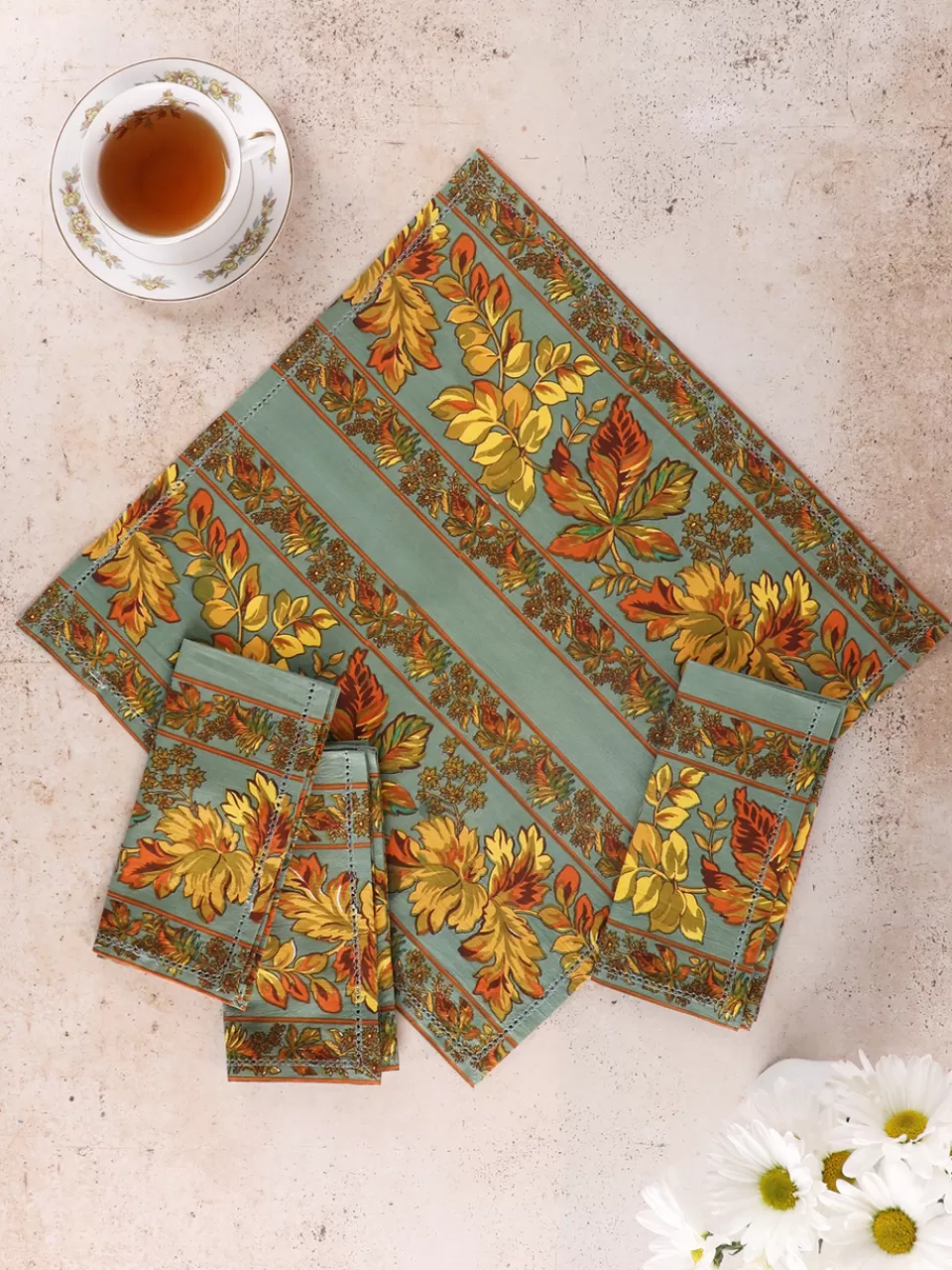 Déstockage April Cornell - Serviettes de Repas Élégantes Style Adirondack - Lot de 4 Pièces