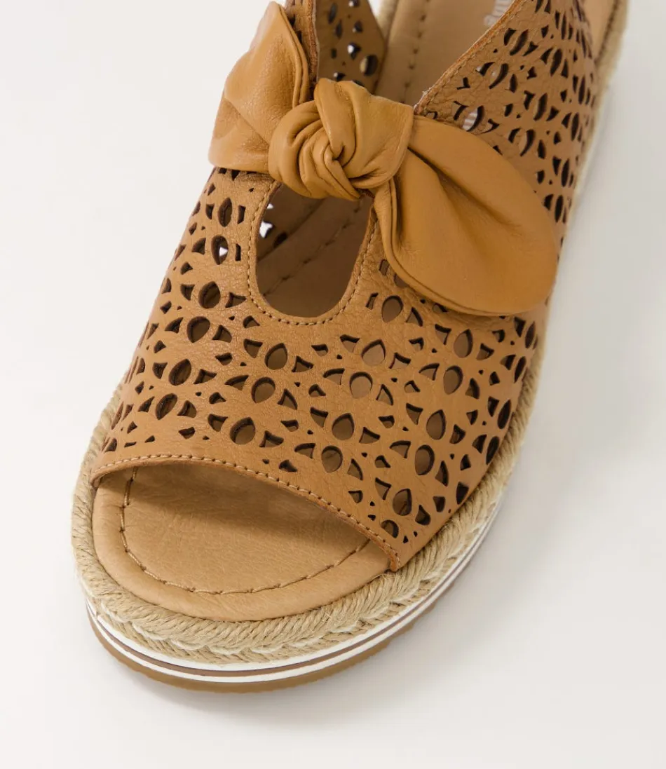 Espadrilles Femme en Cuir Patiné Brun Profond - Modèle Altona par Django & Juliette