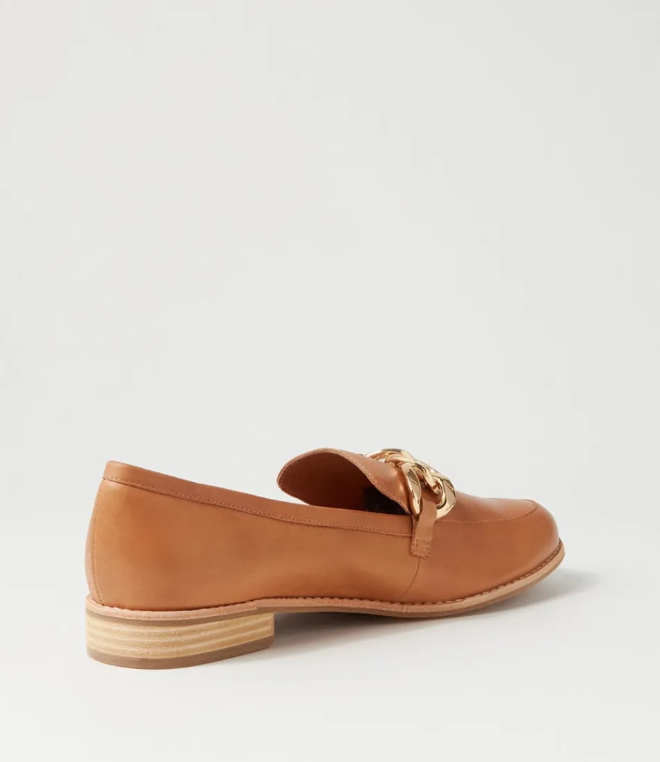 Mocassins Femme Django & Juliette - Modèle Ampard en Cuir Souple Beige Sable, Grandes Tailles avec Détails Élégants