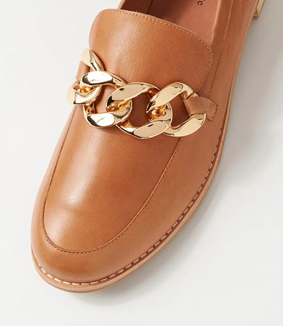 Mocassins Femme Django & Juliette - Modèle Ampard en Cuir Souple Beige Sable, Grandes Tailles avec Détails Élégants