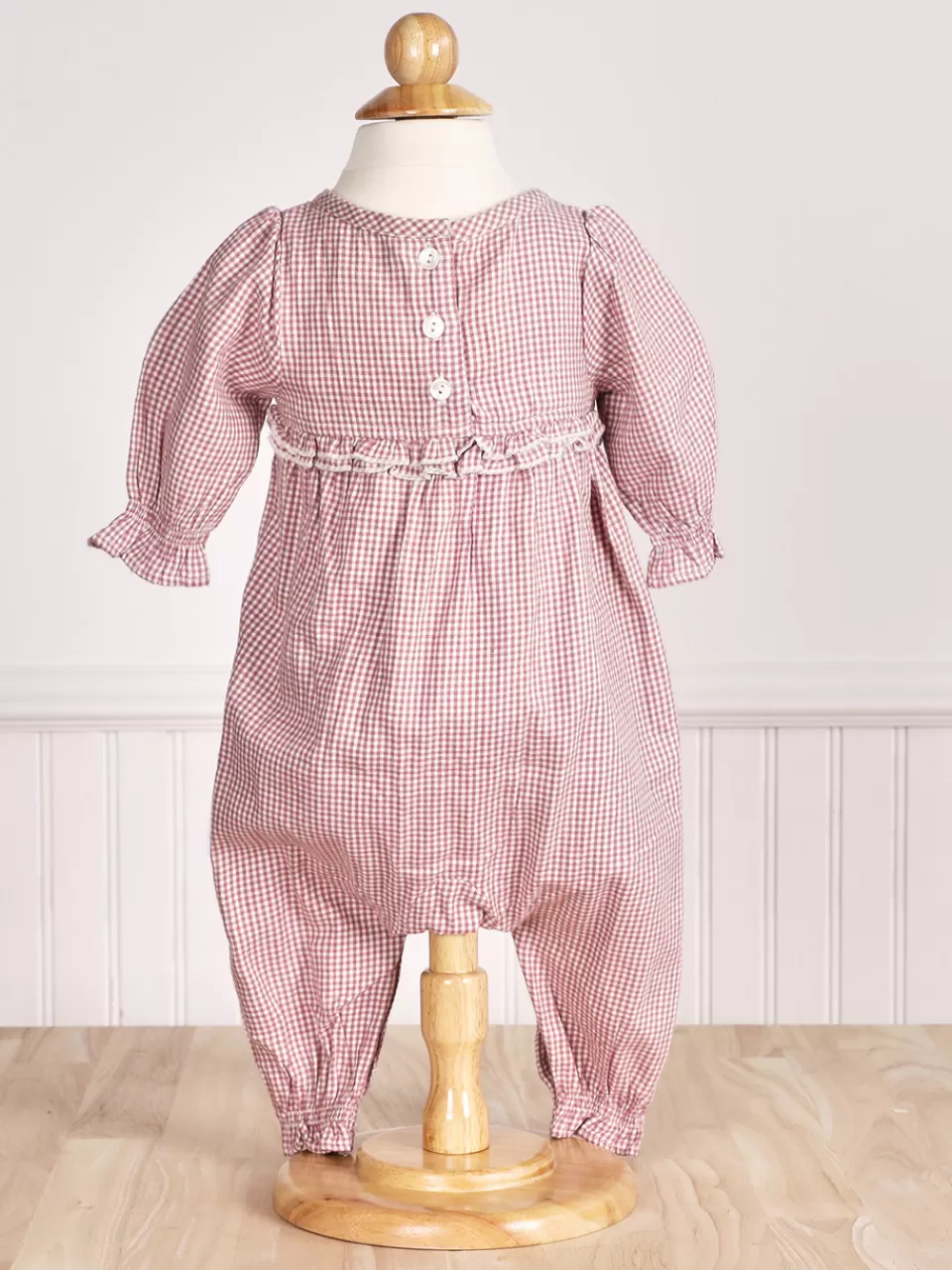Bodyspy Bébé en Vichy Anglais - Collection Tendresse d'Avril de Cornell