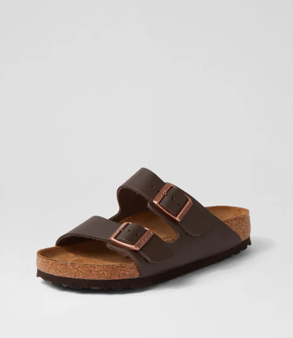 Sandales Souples BIRKENSTOCK Arizona en Cuir Brun - Confort Optimal pour Femme