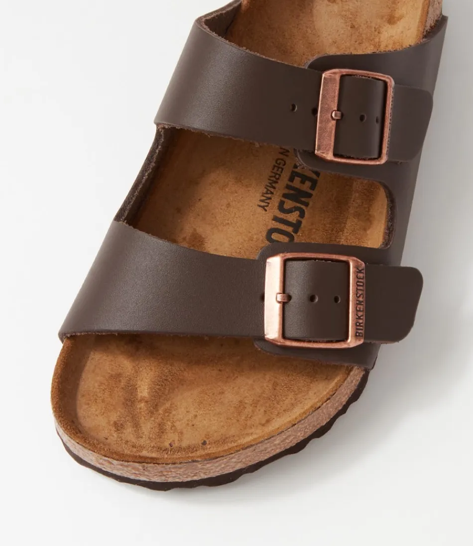 Sandales Souples BIRKENSTOCK Arizona en Cuir Brun - Confort Optimal pour Femme