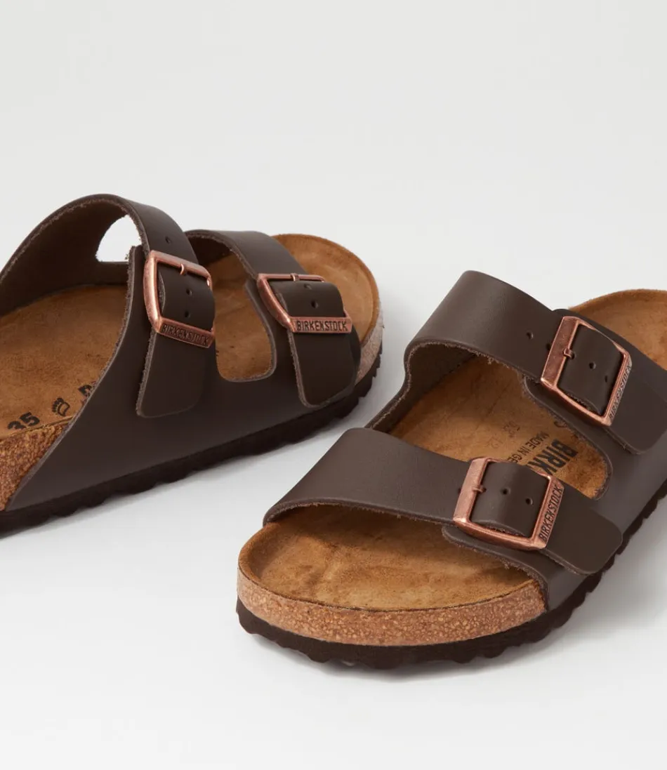 Sandales Souples BIRKENSTOCK Arizona en Cuir Brun - Confort Optimal pour Femme