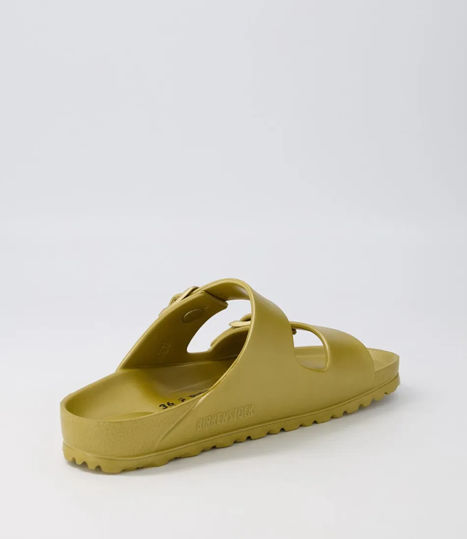 Sandales BIRKENSTOCK Arizona Eva pour Femme - Confort Optimal avec Finition Dorée Élégante - Idéales pour un Style Urbain Décontracté