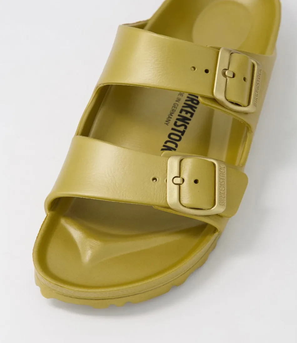Sandales BIRKENSTOCK Arizona Eva pour Femme - Confort Optimal avec Finition Dorée Élégante - Idéales pour un Style Urbain Décontracté