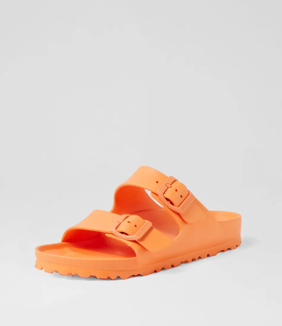 Sandales BIRKENSTOCK Arizona - Modèle Femme en Eva Souple Corail - Confort Optimal pour L'Été