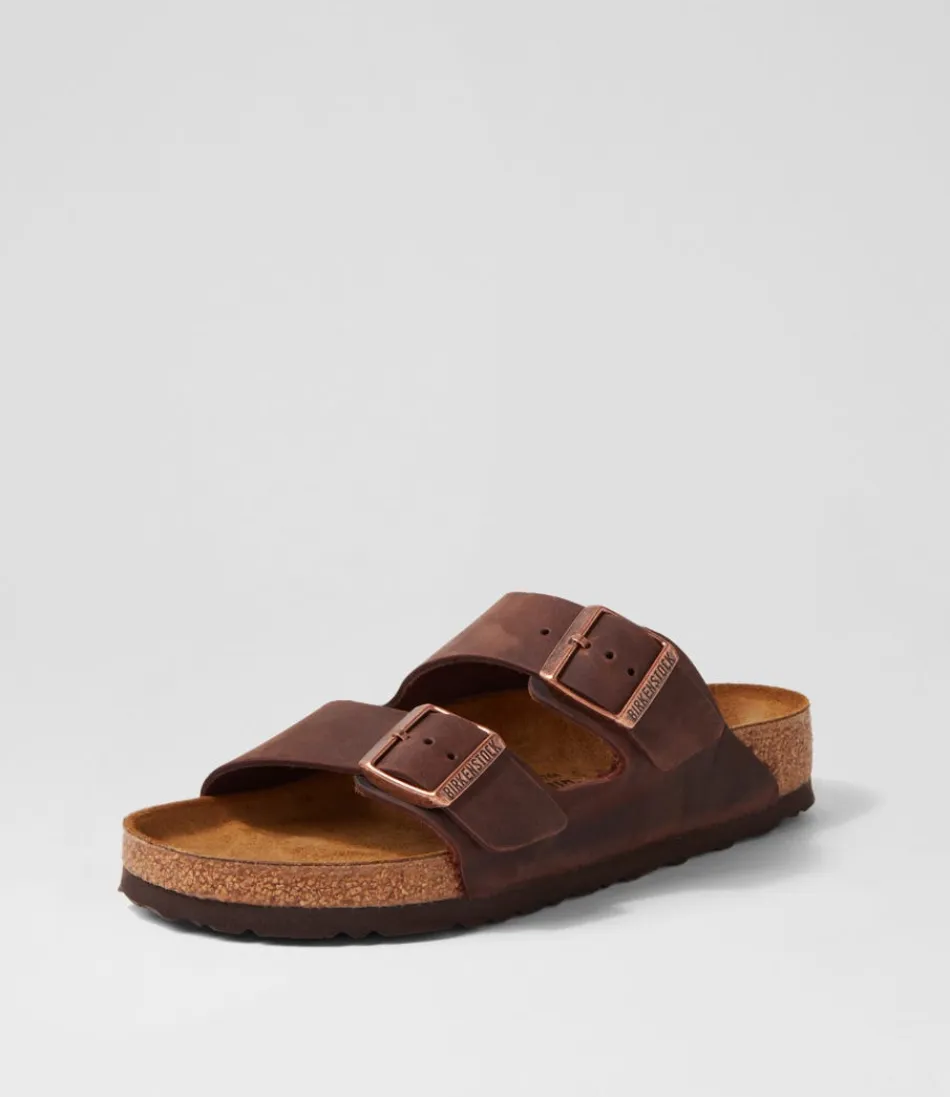 Sandales Femmes BIRKENSTOCK Arizona - Cuir Habana Souples et Confortables, Modèle Iconique pour Liberté de Mouvement
