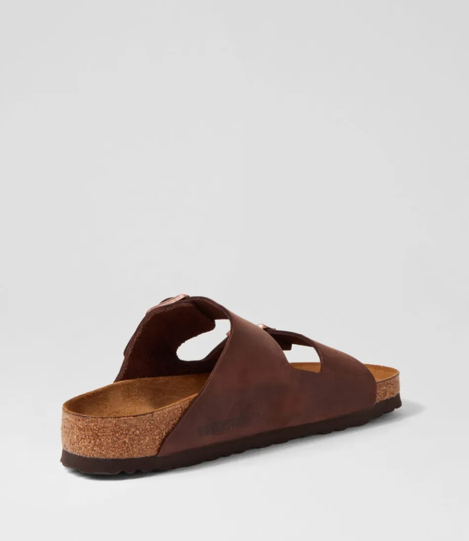 Sandales Femmes BIRKENSTOCK Arizona - Cuir Habana Souples et Confortables, Modèle Iconique pour Liberté de Mouvement