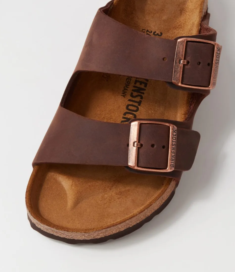 Sandales Femmes BIRKENSTOCK Arizona - Cuir Habana Souples et Confortables, Modèle Iconique pour Liberté de Mouvement