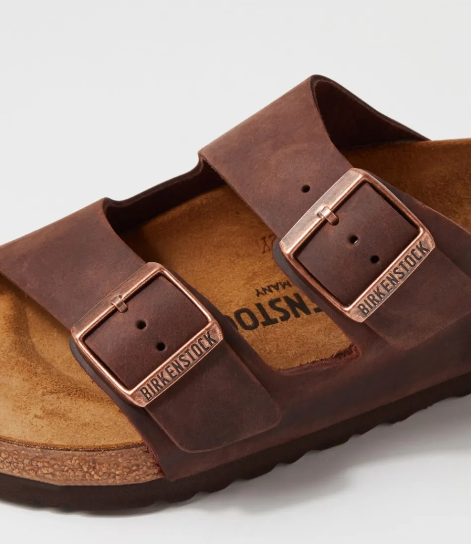 Sandales Femmes BIRKENSTOCK Arizona - Cuir Habana Souples et Confortables, Modèle Iconique pour Liberté de Mouvement