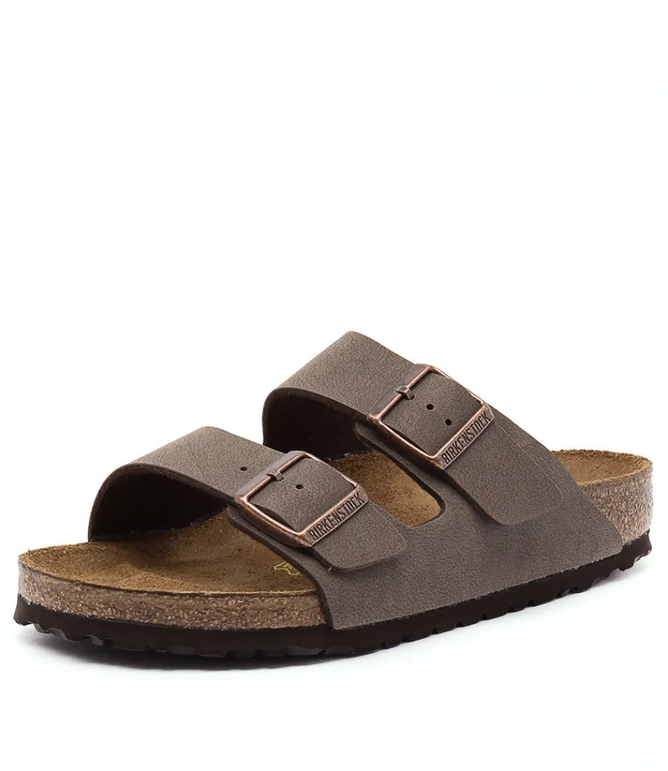 Sandales Arizona Femme en Birkoflor – Confort Optimal, Détail Élégant Moka, Style Urbain