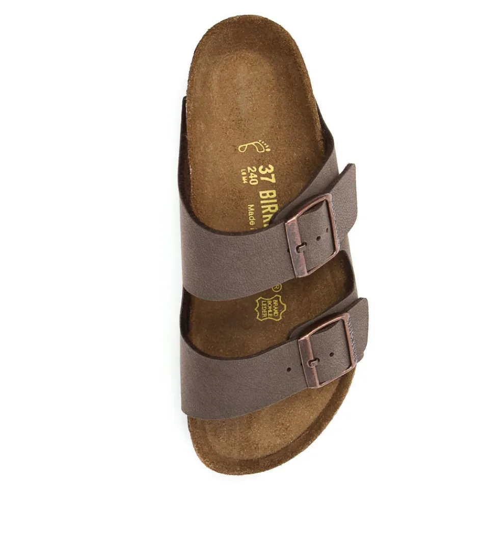 Sandales Arizona Femme en Birkoflor – Confort Optimal, Détail Élégant Moka, Style Urbain
