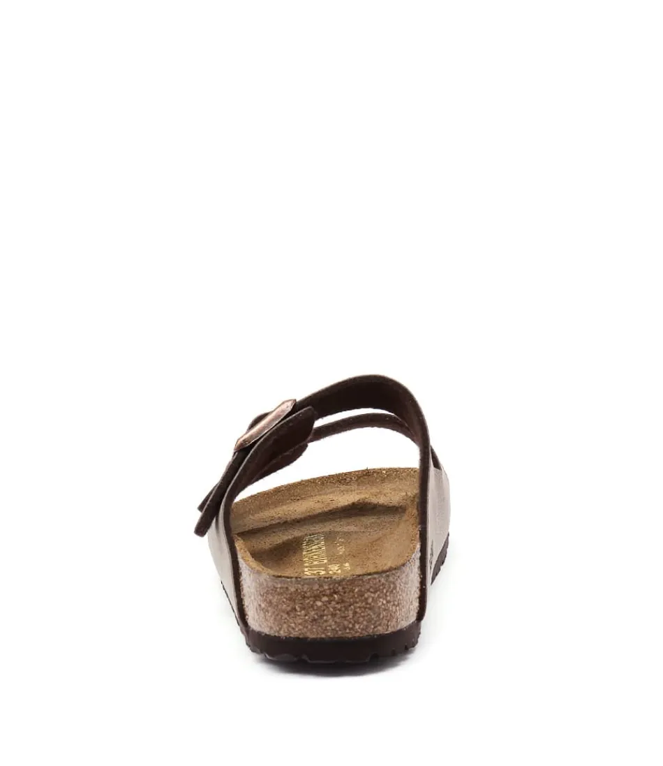 Sandales Arizona Femme en Birkoflor – Confort Optimal, Détail Élégant Moka, Style Urbain