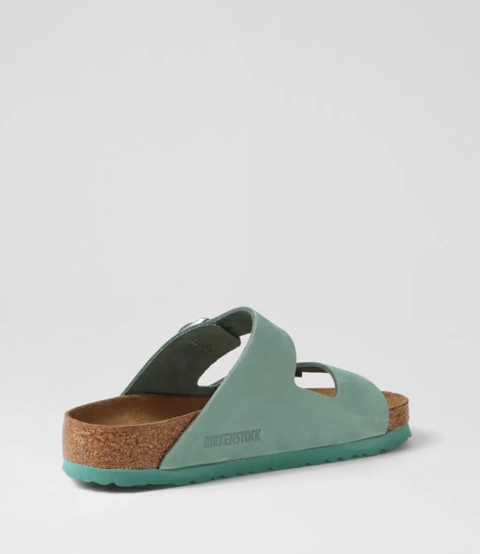 Sandales BIRKENSTOCK Arizona - Confort Optimal en Cuir Nubuck Bleu Béryl · Style Urbain & Élégantes pour l'Été