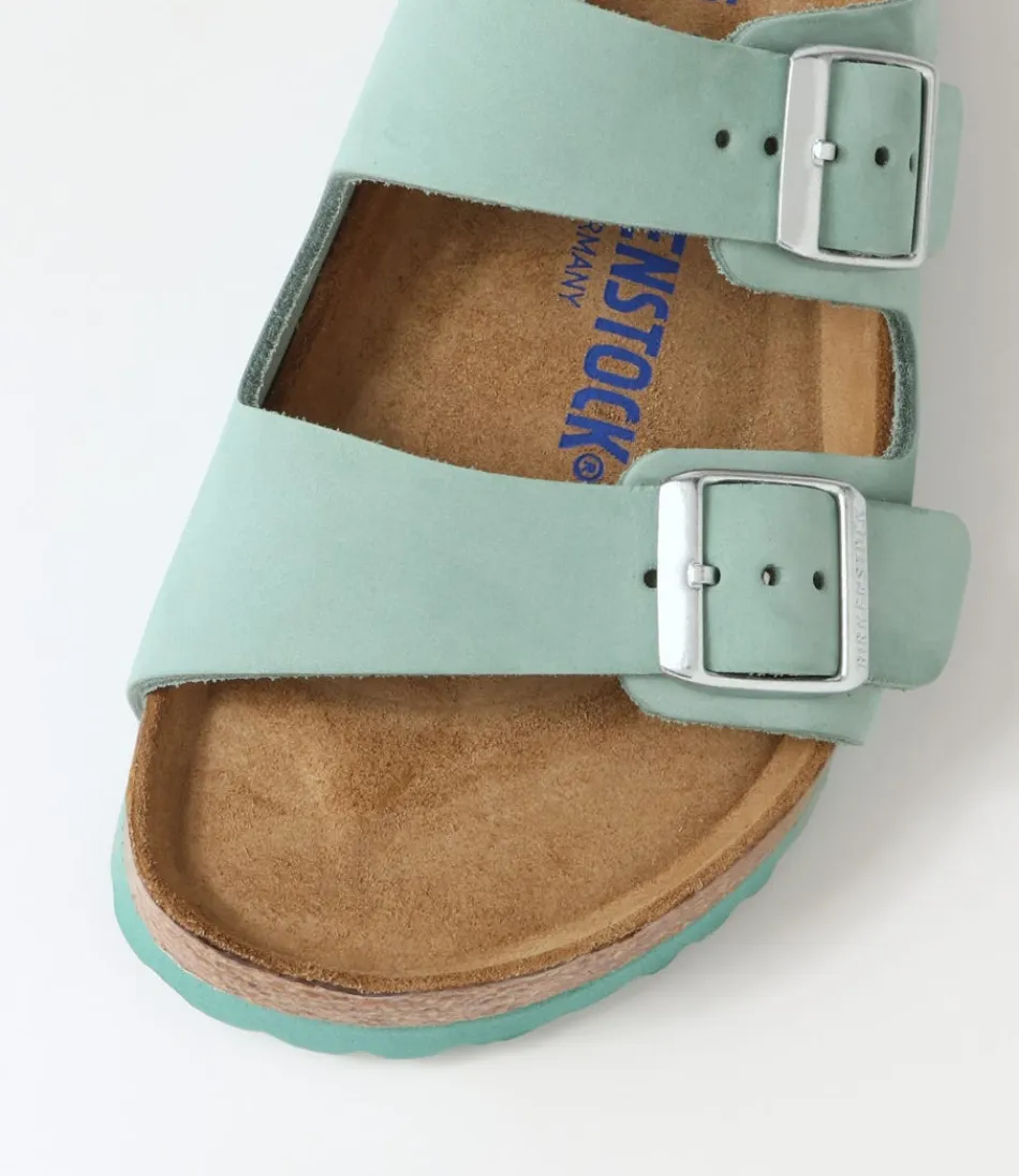 Sandales BIRKENSTOCK Arizona - Confort Optimal en Cuir Nubuck Bleu Béryl · Style Urbain & Élégantes pour l'Été