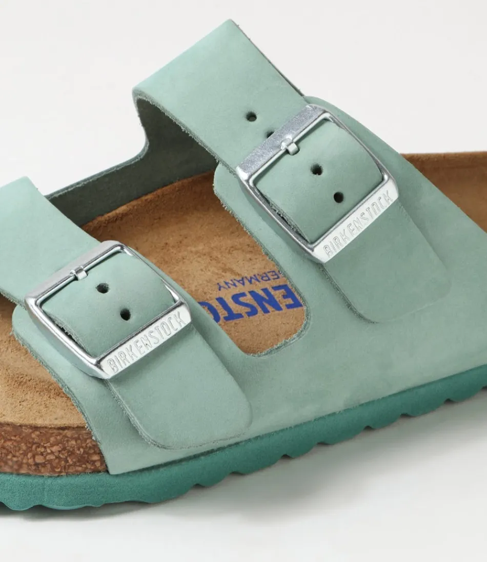 Sandales BIRKENSTOCK Arizona - Confort Optimal en Cuir Nubuck Bleu Béryl · Style Urbain & Élégantes pour l'Été