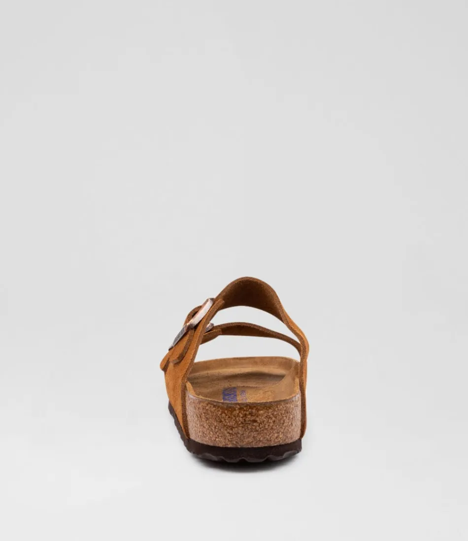Sandales BIRKENSTOCK Arizona pour Femme - Suédine Mink Noir - Confort Respirant Sfb SU