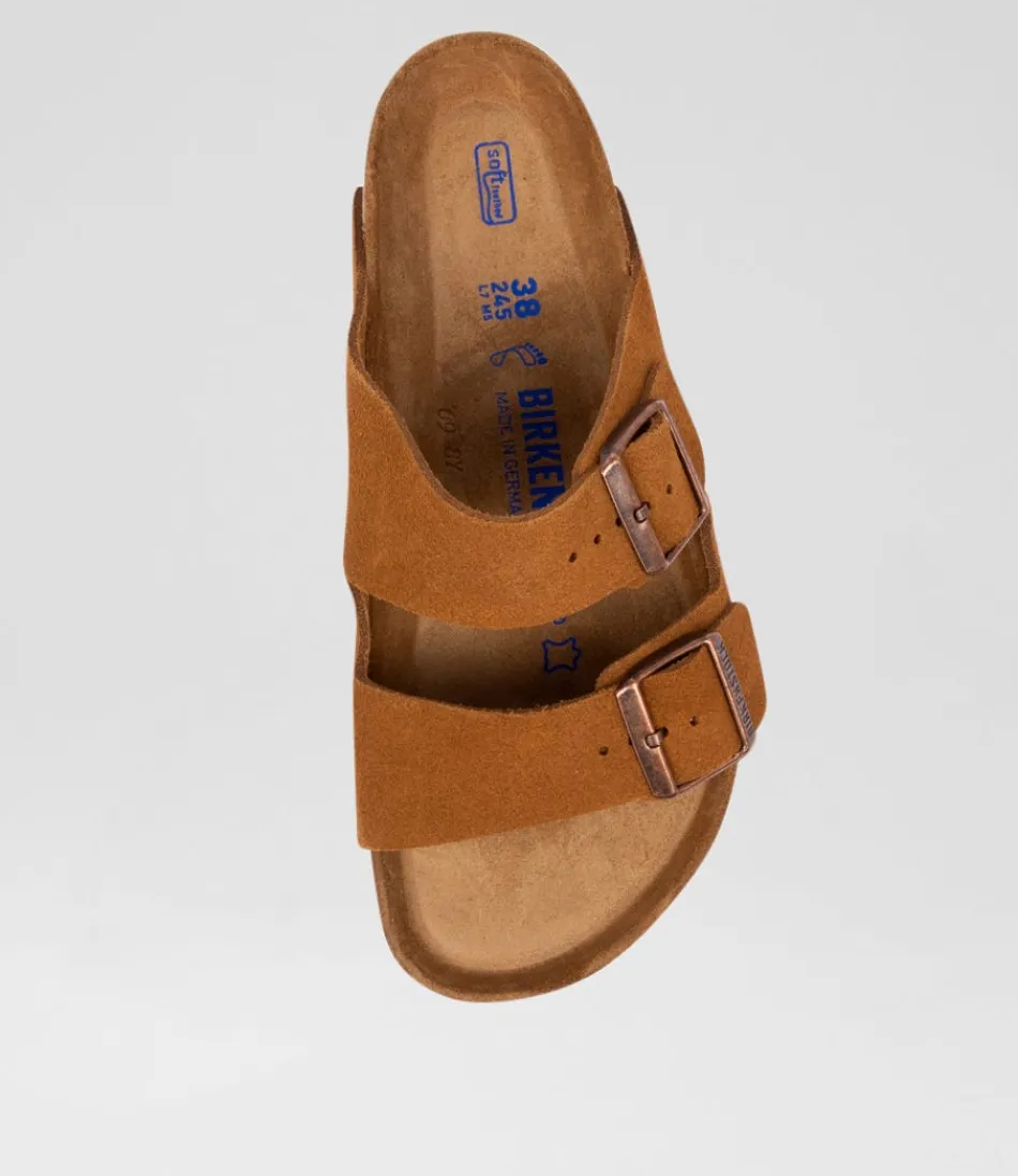 Sandales BIRKENSTOCK Arizona pour Femme - Suédine Mink Noir - Confort Respirant Sfb SU
