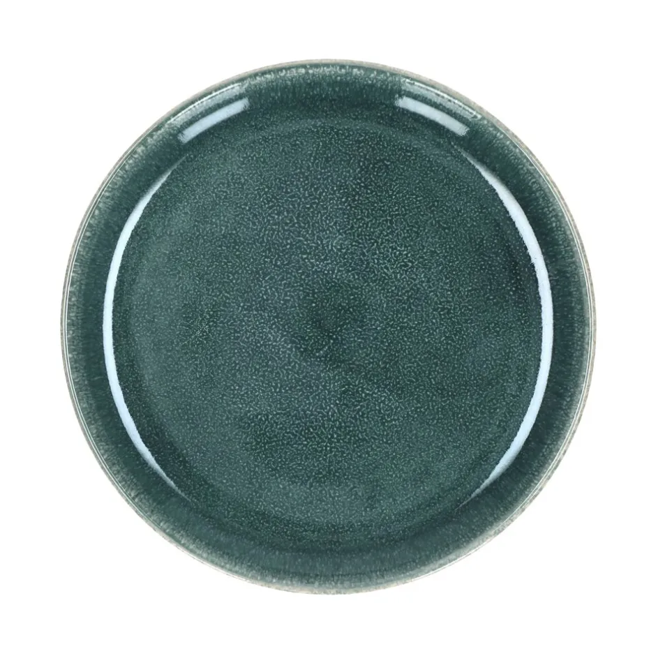 Assiette à dessert décorative Canard - Collection Audrey Pomax en grès émaillé - Format pratique 20,4 cm (diamètre) x 1,7 cm de hauteur - Idéale pour vos moments gourmands