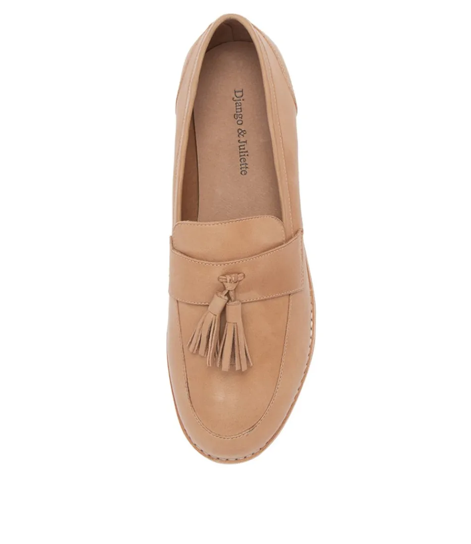 Escarpins Django & Juliette pour Femme - Cuir Souple Nuance Cappuccino, Style Intemporel