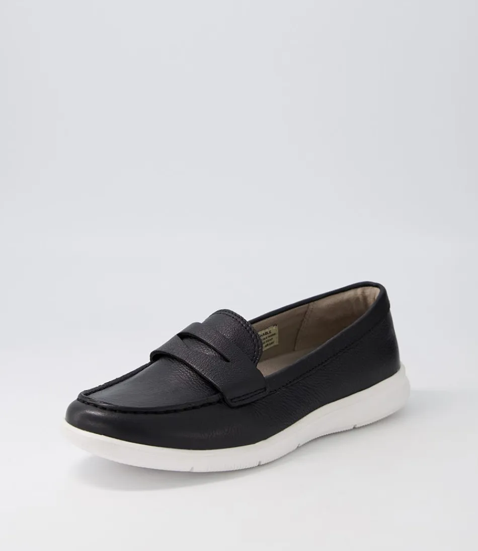 Ballerines Femme Rockport Ayva - Cuir Noir Lavable à Détails Penny Élégants, Confortables pour Toutes Vos Sorties