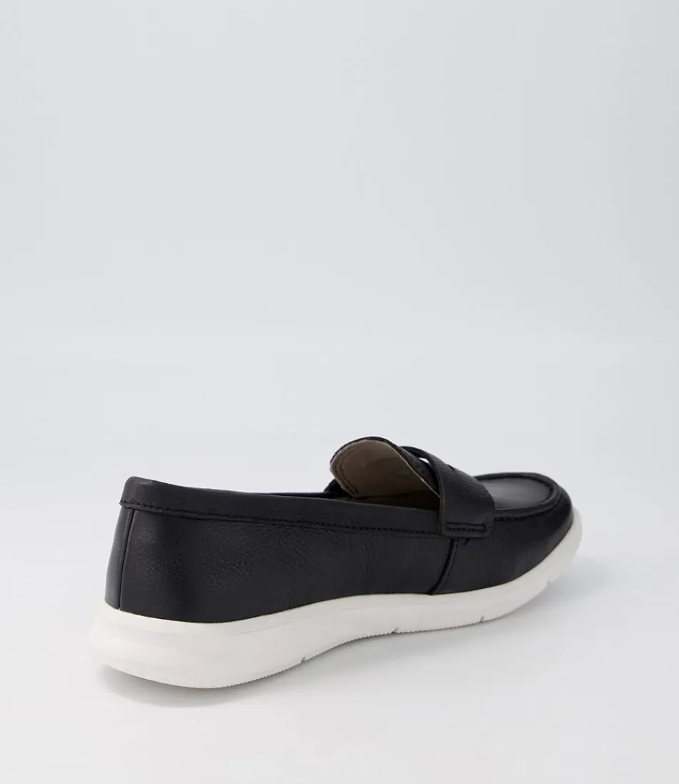 Ballerines Femme Rockport Ayva - Cuir Noir Lavable à Détails Penny Élégants, Confortables pour Toutes Vos Sorties