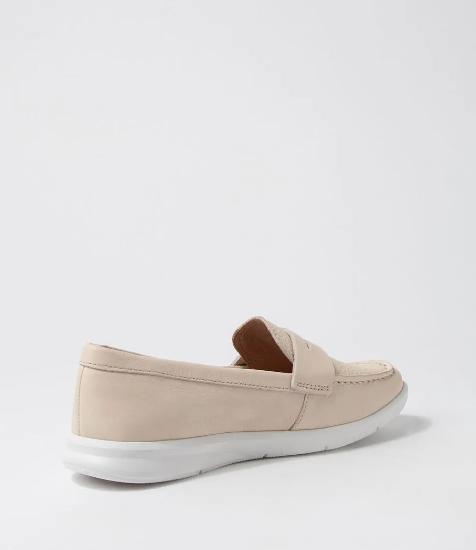 ROCKPORT - Mocassins Ayva Lavables en Cuir Vanillé - Modèle Penny Intemporel pour Femme