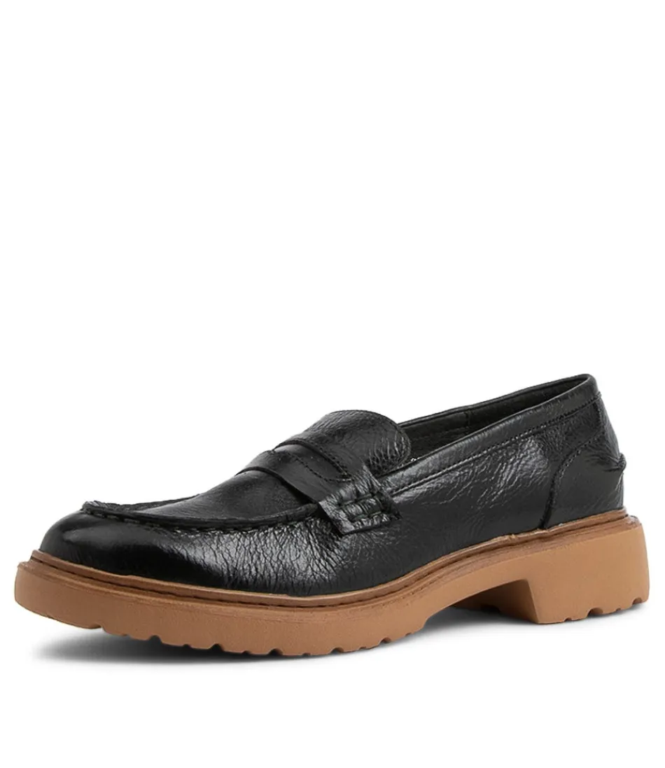 Mocassins Femme Django & Juliette - Cuir Benicio Texturé Effet Forêt, Chaussures Décontractées Élégantes