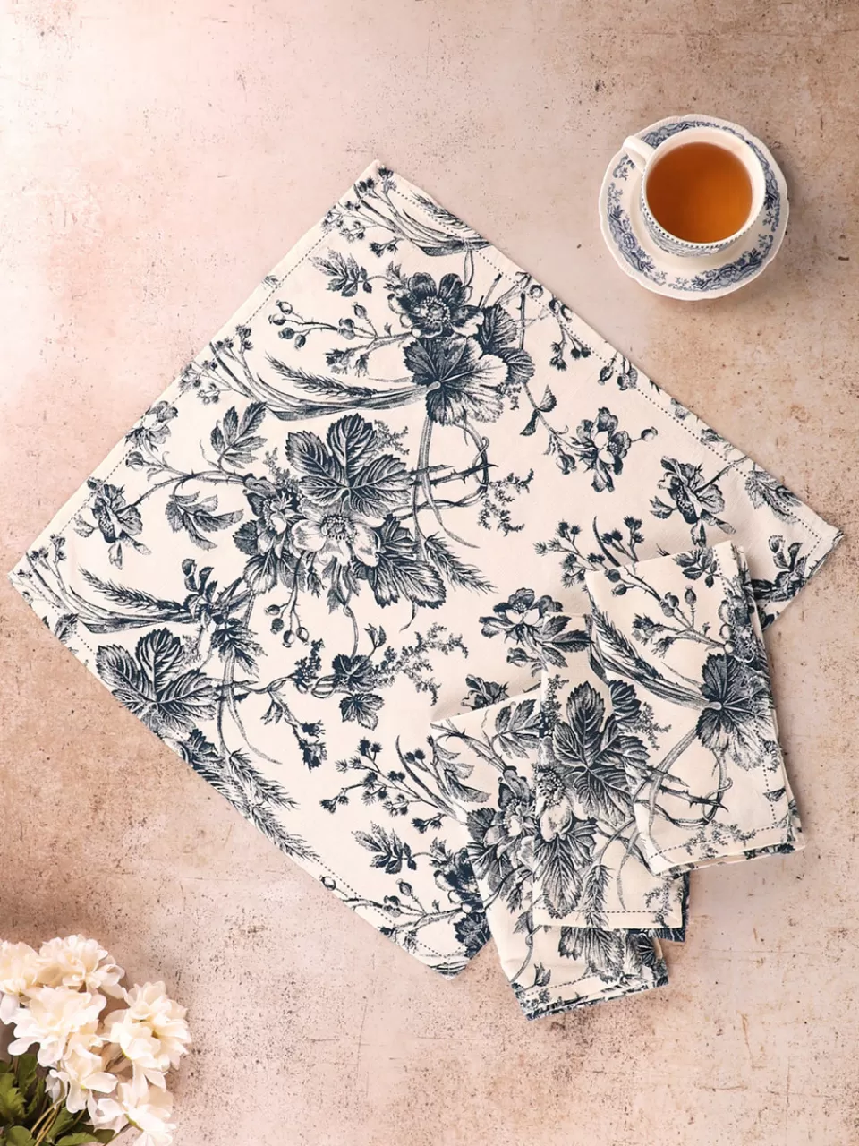 Lot de 4 serviettes de table élégantes 
