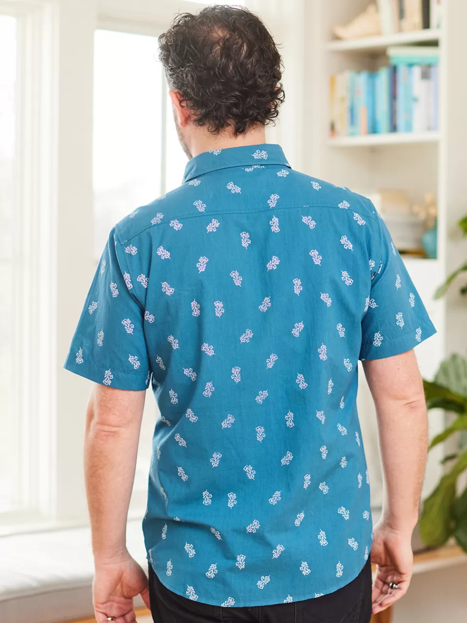 Chemise légère à motifs vents printaniers - Collection exclusive par April Cornell