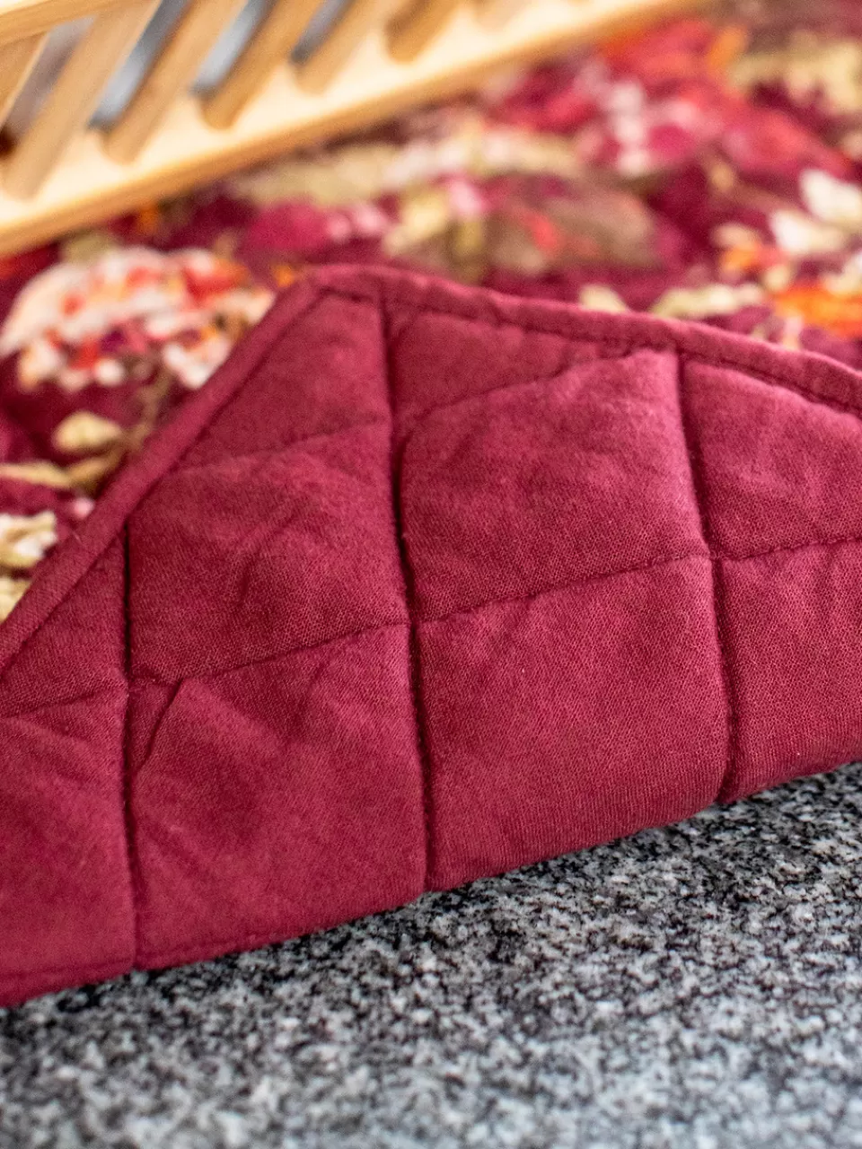 Tapis de Séchage Moisson Luxuriante ~ Élégant Accessoire Culinaire par April Cornell