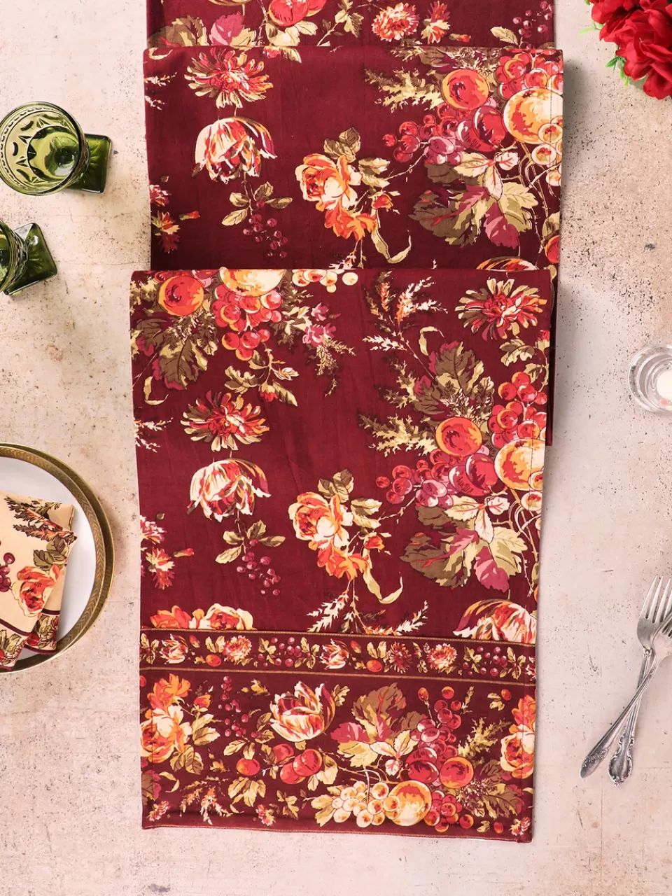 Nappe Moisson Généreuse Cannelle – Soldes Printaniers April Cornell
