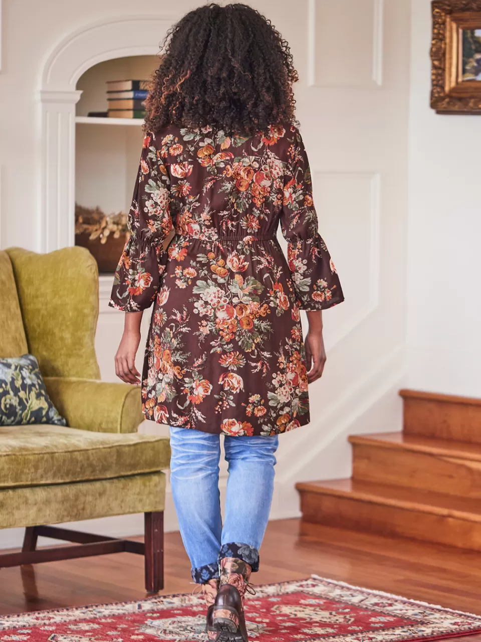 Robe d'Été Courte « Moisson Florale » - Collection Printanière April Cornell | Promotion Éphémère