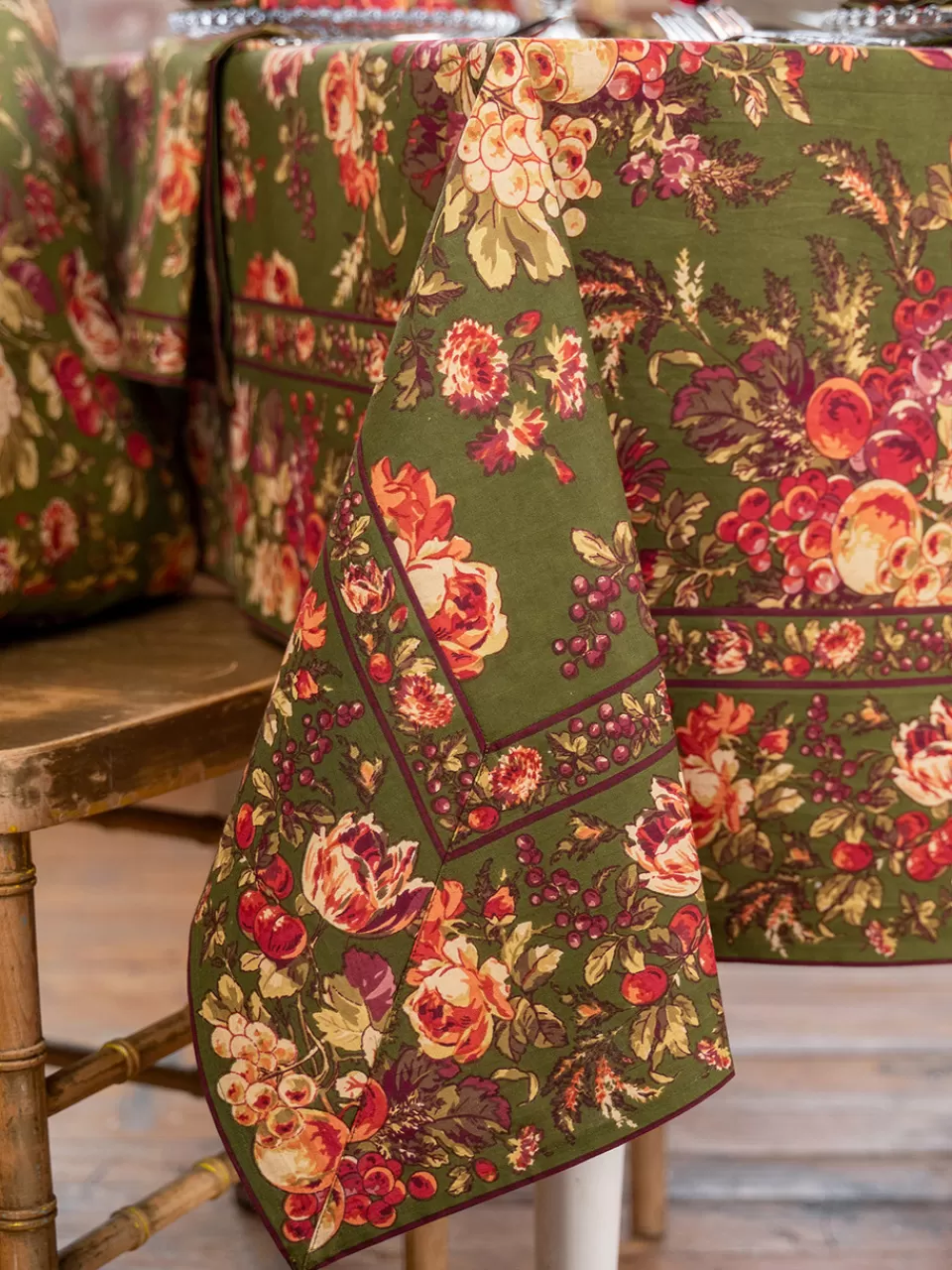 Nappe Moisson Généreuse - Broderie Champêtre Collection April Cornell