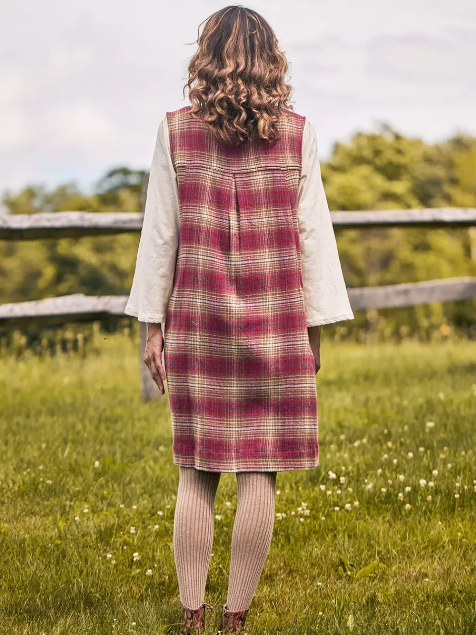 Robe Courte à Carreaux Bohème - Collection Printanière April Cornell