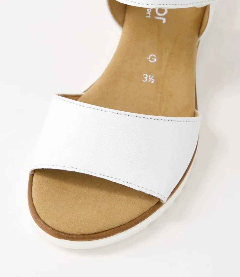 Sandales Femme en Cuir Souple Briva - Confort Jour/Nuit par GABOR, Marque Allemande