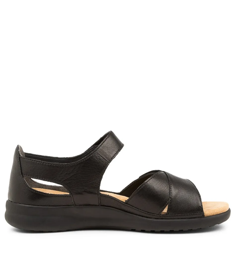 Escarpins femme ZIERA Bronn XW - Talons larges en cuir pleine fleur noir intense
