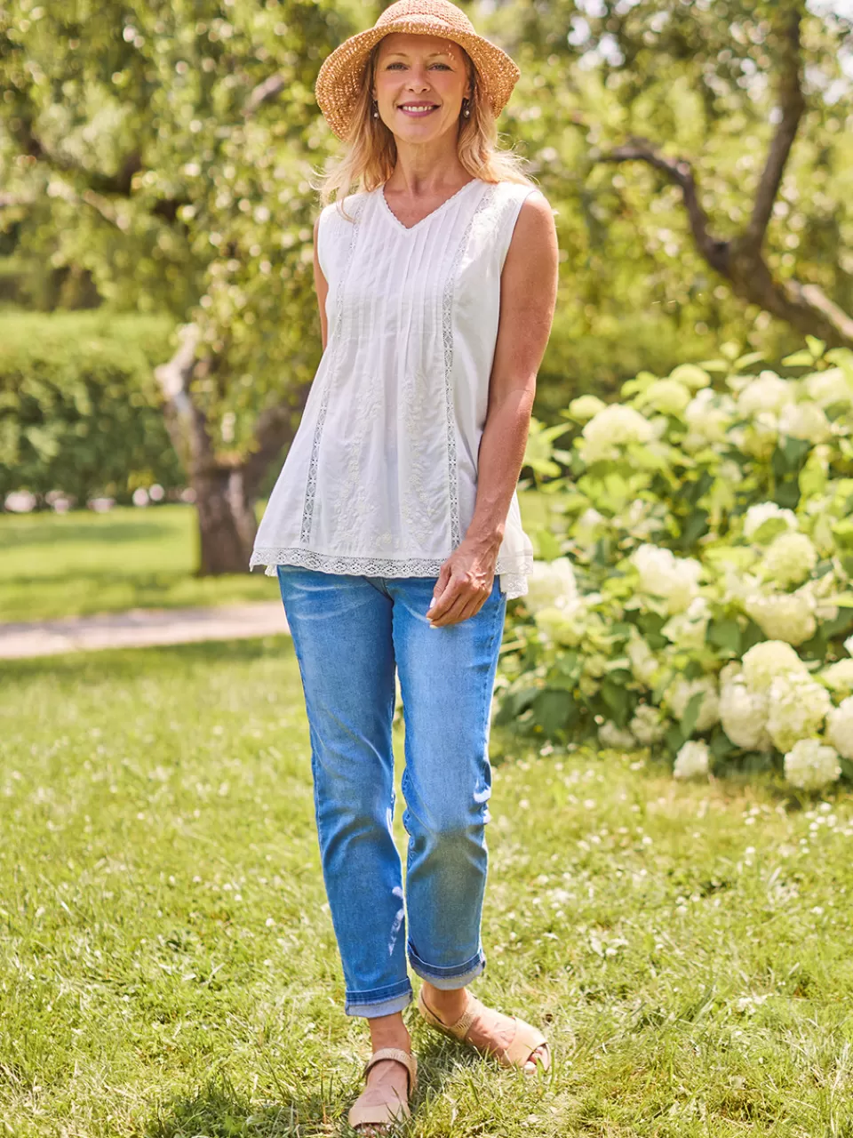 April Cornell - Pantalon Confortable à Taille Élastique Printanière | Style Léger et Abordable