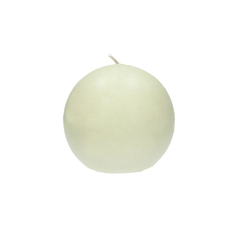 Pomax - Bougie décorative en cire de paraffine, diamètre 6 cm - Nuance ivoire élégante