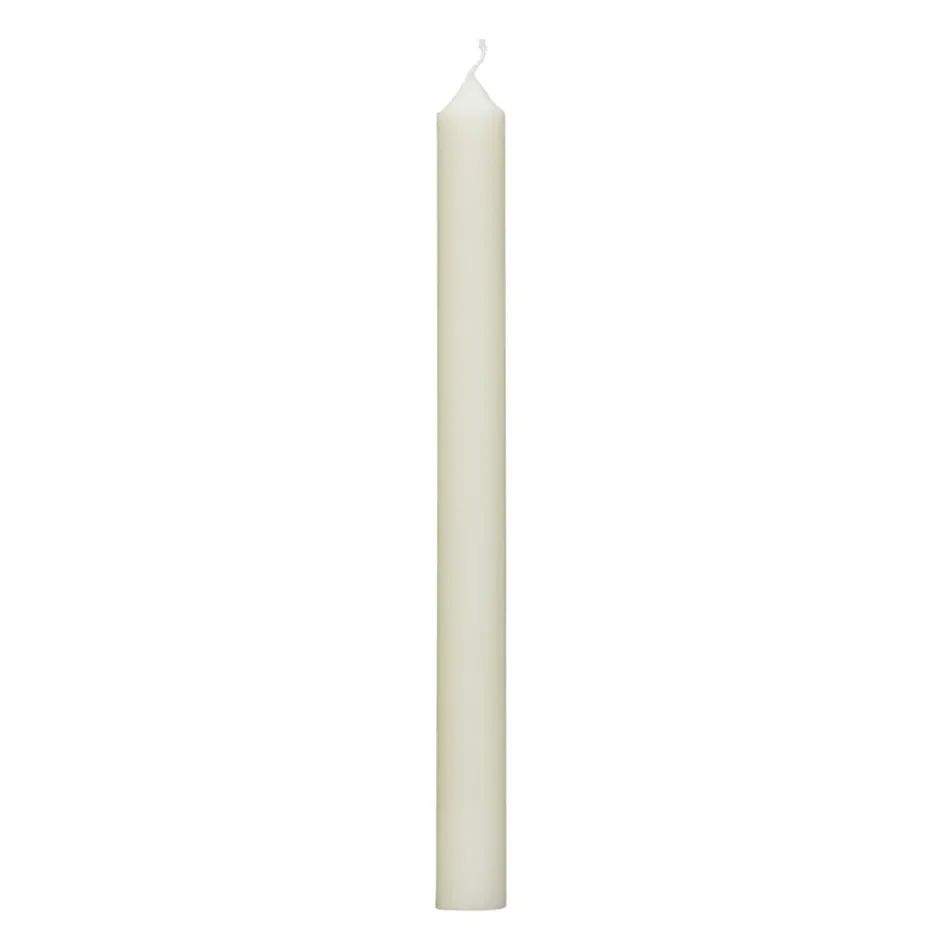 Bougie Pomax Élégance - Création artisanale en paraffine pure - 25 cm de hauteur - Teinte ivoire naturel pour une décoration intemporelle