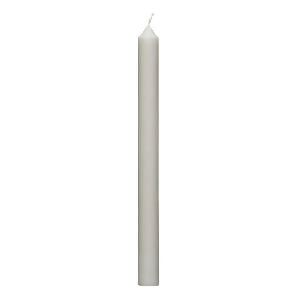 Bougies Pomax - Édition Lin | Bougie artisanale en paraffine haute pureté | 25 cm de hauteur | Éclat naturel avec nuances lin et parfum subtil