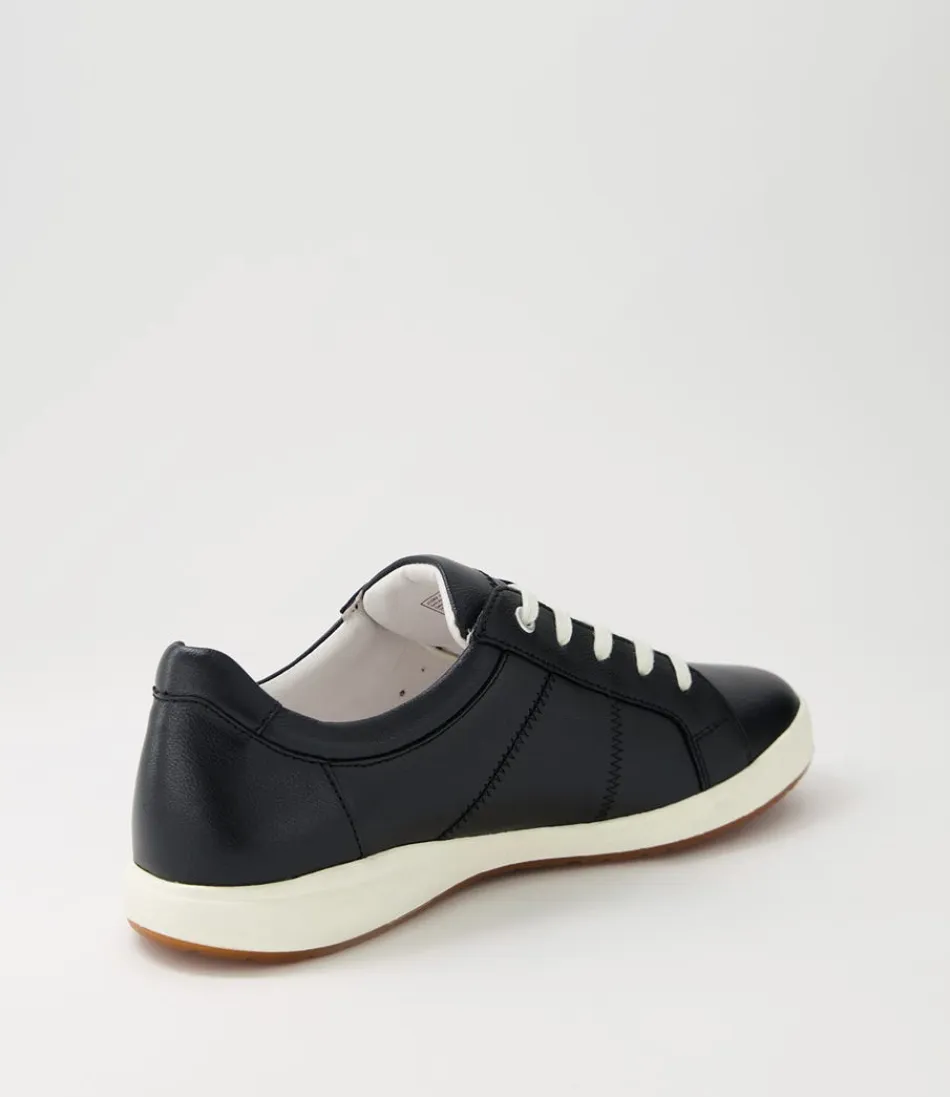 Escarpins urbains Josef Seidel - Modèle Caren 01 en cuir souple noir pour femme, confort quotidien et style minimaliste, détente urbaine avec semelle ergonomique.