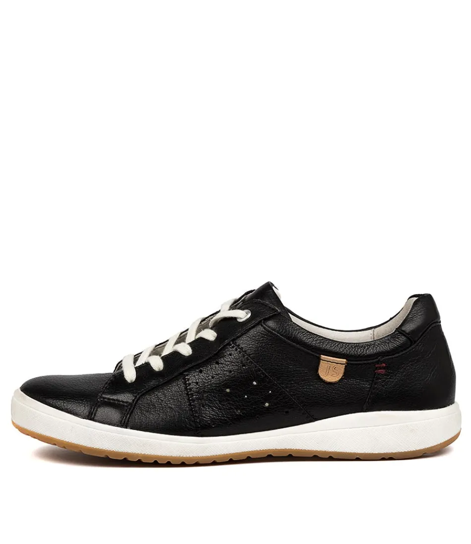 Escarpins urbains Josef Seidel - Modèle Caren 01 en cuir souple noir pour femme, confort quotidien et style minimaliste, détente urbaine avec semelle ergonomique.