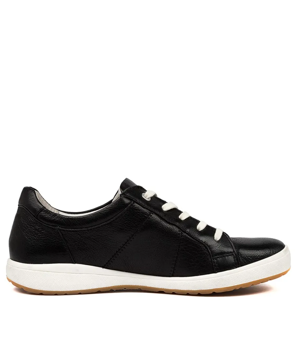 Escarpins urbains Josef Seidel - Modèle Caren 01 en cuir souple noir pour femme, confort quotidien et style minimaliste, détente urbaine avec semelle ergonomique.
