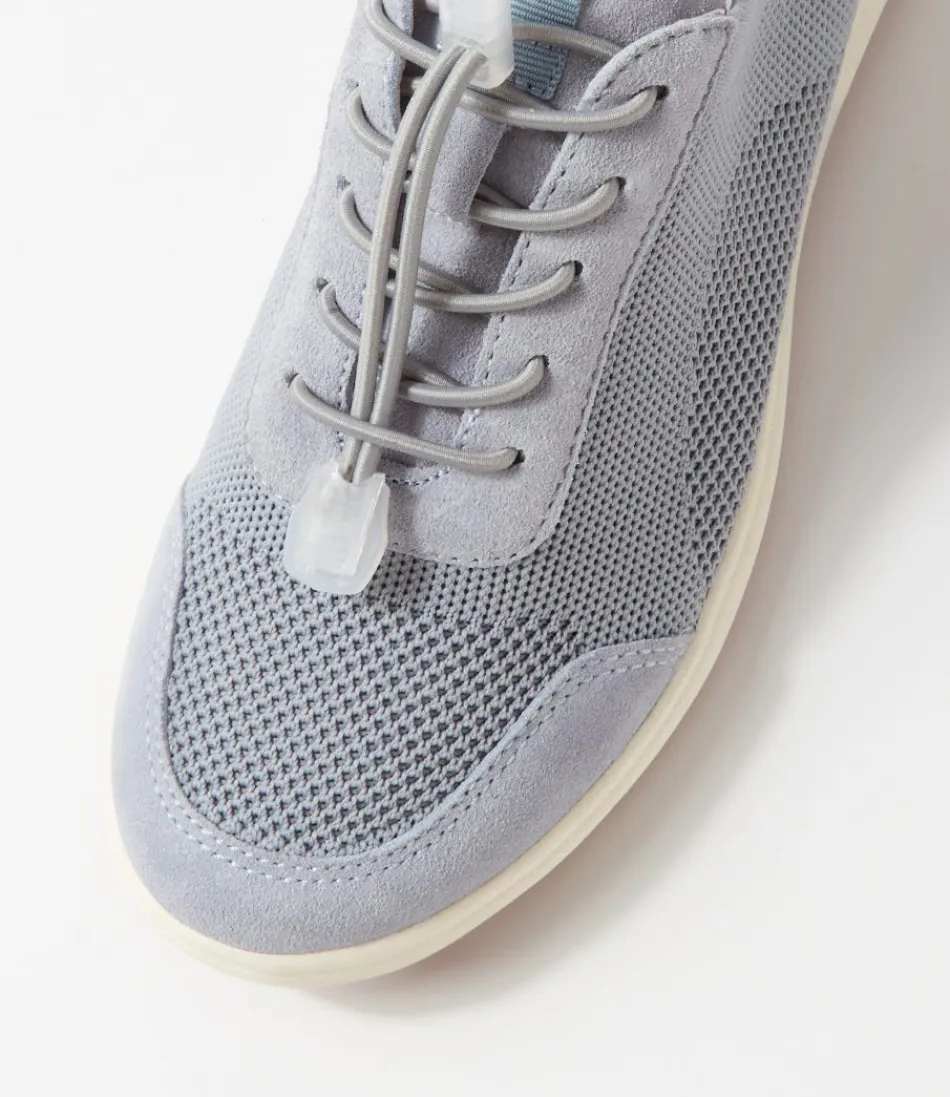 Chaussures Josef Seibel Caren 48 pour femme - Baskets en cuir bleu ciel, confort urbain et style décontracté