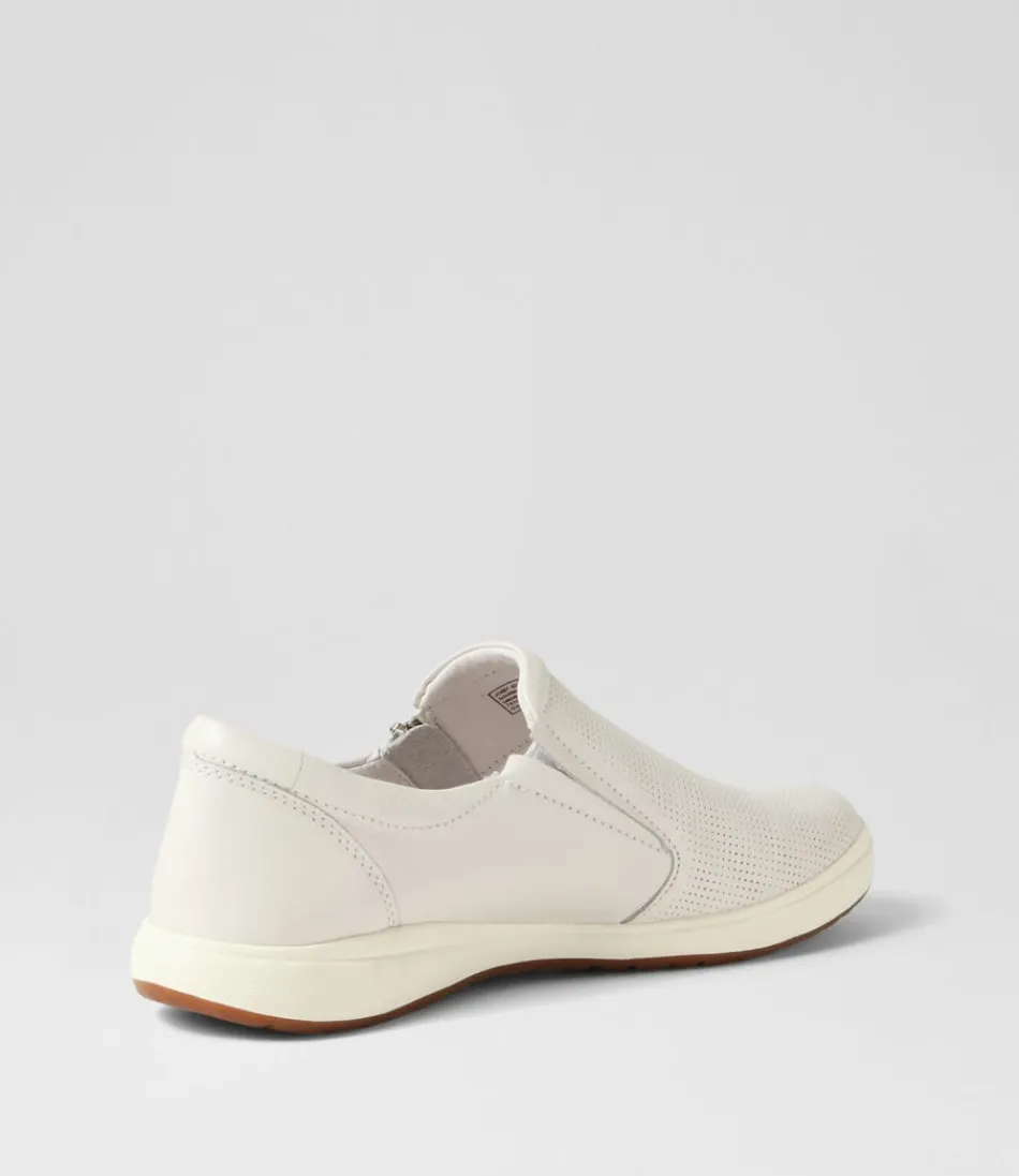 JOSEF SEIBEL Baskets Femme en Cuir Souple Blanc - Modèle Caren 22 Confort Urbain
